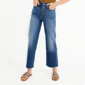 MADEWELL Slim Wide Leg Cropped Jeans!